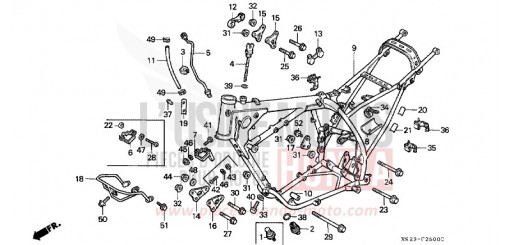 FRAME BODY XR600RN de 1992